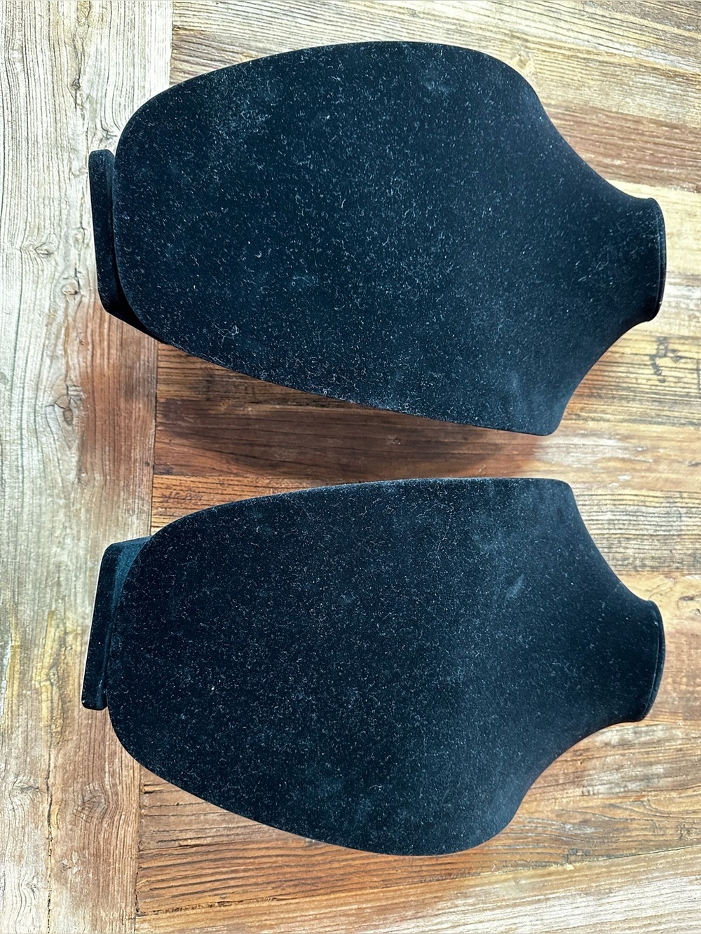 Velvet Necklace Display Busts - Black Pair